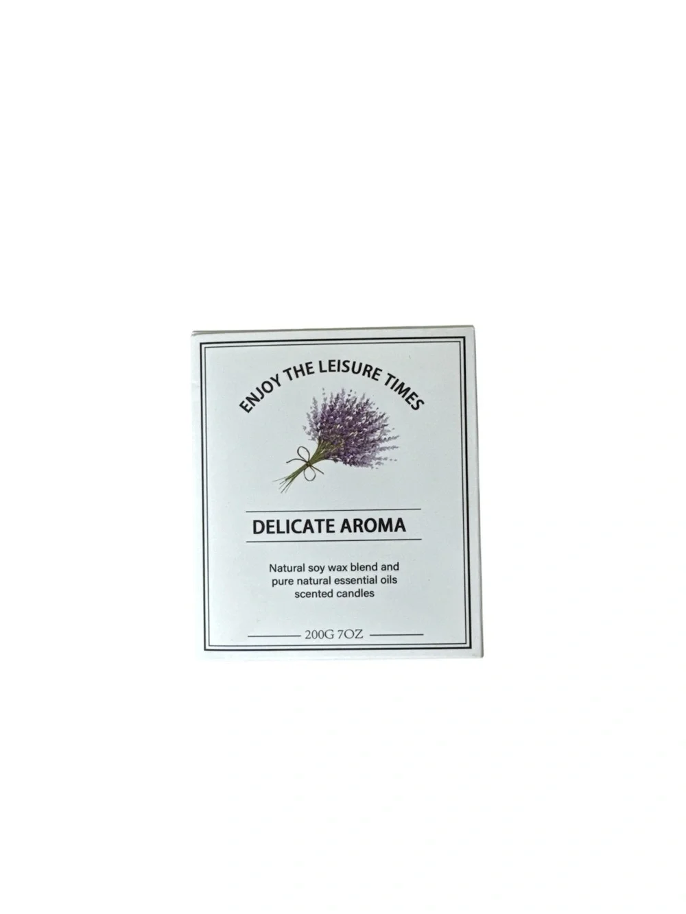 Lavender Scented Candle Natural Soy Wax Blend Essential Oils 7oz 200g New